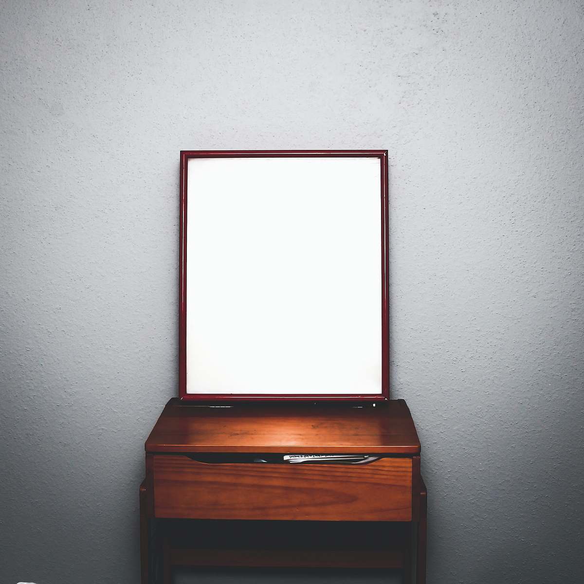 missouri city brown wooden dresser with mirror inside white room united states